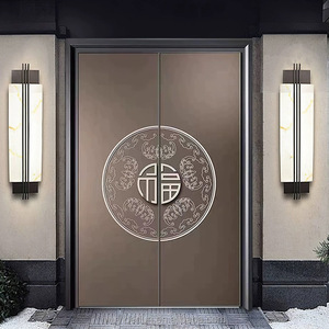 Moderno Acero inoxidable reforzado <span class=keywords><strong>Exterior</strong></span> Metal Otros Fancy Safety Puertas DE SEGURIDAD <span class=keywords><strong>Precio</strong></span> barato con cerradura inteligente <span class=keywords><strong>Puerta</strong></span> invisible - Product Image 6