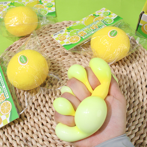 Jouet anti-stress en forme de citron changeant de couleur, jouet éducatif unique qui change de couleur selon la température, en plastique TPR et silicone, nouveauté pour soulager le stress - Product Image 4