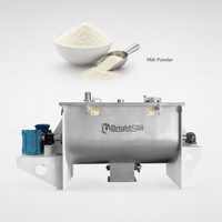 Mélangeur à ruban horizontal Brightsail pour lait en poudre entier, idéal pour l'industrie alimentaire