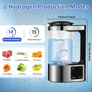 Nouvelle machine à <span class=keywords><strong>eau</strong></span> à hydrogène 2L V8 à écran tactile intelligent Machine à <span class=keywords><strong>eau</strong></span> à hydrogène japonaise <span class=keywords><strong>en</strong></span> verre Technologie Spe Pem. - Product Image 6