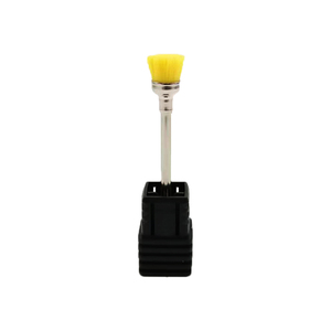 3/32 Inch <b>Mini</b> Nail Dust Cleaning Brush Yellow Acrylic Nail <b>Drill</b> Brush for Electric Manicure Tool - Product Image 1