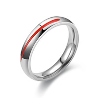 Bijoux populaires cadeaux en 2023-acier inoxydable goutte à goutte glaçure fil rouge couple bague dames fiançailles bijoux de luxe