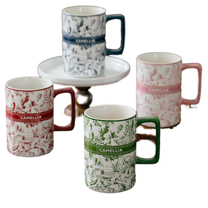 Wholesale 400ml <b>Large</b> Capacity Modern Ceramic <b>Mug</b>-Multi-Purpose Espresso <b>Mug</b> for Home Office Party & Couple Use Microwave Safe - Product Image 1