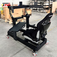Simulateur profil aluminium volant personnalisé Cockpit simulateur de jeu de conduite superbe Cockpit avec vraie chaise course