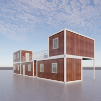 DXH usine moderne duplex bâtiment complet maison modulaire préfabriquée de luxe maison préfabriquée en conteneur préfabriquée maison préfabriquée pour 25 personnes