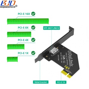 Oculink SFF-8611 SFF-8612 anschluss an PCI-E Express PCI-E 4.0 1X PCIe 3.0 X1 Adapter Riser Card für U.2 U2 NVME SSD - Product Image 2