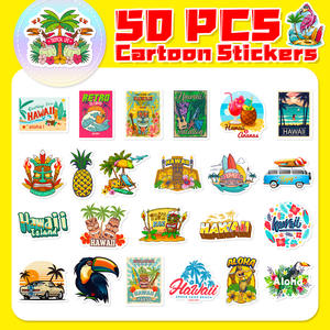 50Pcs New Hawaii Summer Beach Party Graffiti <strong>Stickers</strong> for Gift Laptop Car Bottle Waterproof Vinyl Aloha <strong>Surf</strong> <strong>Sticker</strong> - Product Image 4