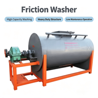 Laveuse à friction pour flocons de plastique HDPE PP PE PET monophasée 200kg/h 1200kg/h, approvisionnement direct usine