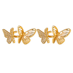 Pendientes de clip con diseño de mariposa para mujer, plata S925, diseño de insecto, joyería de moda, aretes sin perforación. - Product Image 4