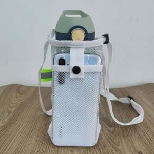 Bolsa de malla ligera y práctica con correa de hombro ajustable OEM, soporte para botella de agua de malla para un transporte fácil - Product Image 5