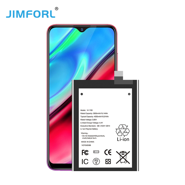 Wholesale High Quality Vivo Y93 Mobile Phone Battery OEM ODM Model New Best Sale High-Potential Lithium Replacement Stock 1 Year
