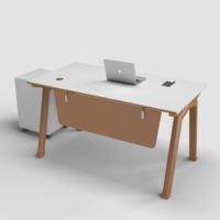 Mobilier de bureau personnalisé à structure moderne en métal Vente en gros Bureau de direction Patron Gestionnaire Table d'écriture de bureau