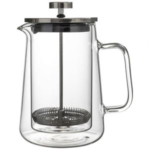 Wholesale 350ml 650ml 1000ml Double Wall Borosilicate Glass French Press Coffee Maker Cold Brew Coffee Pot Travel Coffee Presses - Product Image 1