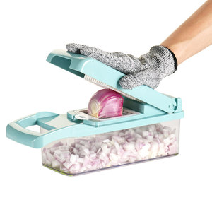 Ubehor-tolva de cocina para uso en el hogar, accesorio de cocina de 14 In 1 Lebensmittel urfel urwiebel egeggie licliclicer use emuse UTT - Product Image 1