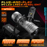 Super Lumineux 220w 60000lm H4 Voiture Led Phare H4 Mini Projecteur Led Phare pour Moto Projecteur Faisceau Phares
