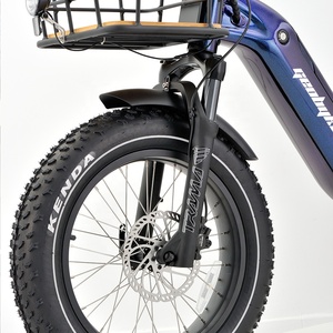 Tricycle électrique de 48V 500W pour le vélo adulte de cargaison <span class=keywords><strong>3</strong></span> roues avec le moteur d'entraînement moyen - Product Image 5
