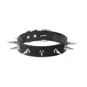 Collar de cuero PU con remaches largos, estilo Lolita Dark Wind, exagerado y a <span class=keywords><strong>la</strong></span> moda, novedad transfronteriza para Europa y Estados Unidos - Product Image 1
