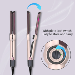 Plancha y <span class=keywords><strong>Rizador</strong></span> <span class=keywords><strong>de</strong></span> <span class=keywords><strong>Pelo</strong></span> 2 en 1 con Plasma Infrarrojo Personalizada, Plancha <span class=keywords><strong>de</strong></span> <span class=keywords><strong>Pelo</strong></span> Eléctrica con Transferencia <span class=keywords><strong>de</strong></span> Agua y Pantalla LCD - Product Image 4
