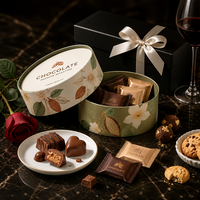 Boîte Cadeau Fleur en Papier Embossée Personnalisée en Matériaux Recyclés Écologiques, Vente Chaude en Gros pour la Fête des Mères