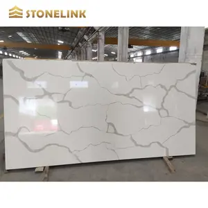 STONELINK Đá Thạch Anh Trắng Quarzo Đá Thạch Anh Nhân Tạo Giá M2 Bán Sỉ Tấm Thạch Anh