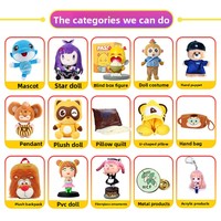 Le chiffre fait sur commande de peluche joue les oreillers corporatifs de poupées de coton de mascottes de petit lot sur commande Images