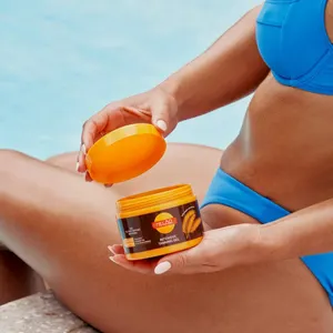 Lotion de bronzage foncée de surface végétalienne biologique autobronzante brune gel d'intérieur lotion accélérateurs d'huile crème de bronzage au chocolat