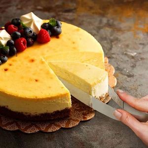 Couteau à tarte et pâtisserie en acier inoxydable, design ergonomique à une main, avec séparateur et élévateur de gâteau, pour la cuisine - Nouveauté en promotion - Product Image 3