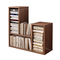 Étagère à livres autoportante en bambou, bibliothèque modulaire, meuble de rangement pour salon, bureau à domicile, personnalisable OEM