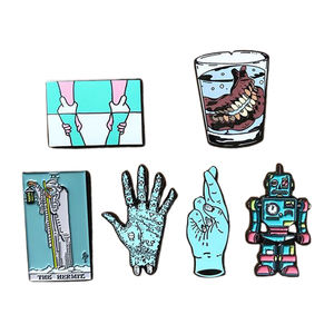 New Cute Animal Badge Metal Custom Designs Cartoon Metal Enamel Craft Pins & Brooches Wholesale Promotion - Product Image 5