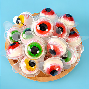 OEM/ODM fabbrica di vendita <span class=keywords><strong>calda</strong></span> Halal 3D gelatina fruttata riempita gommosa occhio di Halloween palle caramelle morbide all'ingrosso - Product Image 1