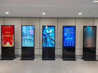 Tótem Digital de 43 Pulgadas para Interiores, Kiosco de Señalización Electrónica, Cartel Digital con Pantalla Táctil, Publicidad con Animación Gráfica, Android