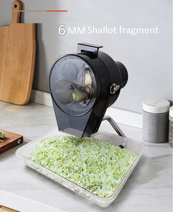 Cortadora de Verduras Eléctrica, Procesador de Alimentos Multifunción, Máquina Cortadora de Verduras, Rebanadora Automática Comercial, Máquina Trituradora - Product Image 2