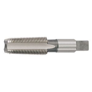 Macho de roscar estándar TA1355 NPT de 12 TPI para orificios ciegos, dientes rectos, acabado brillante, para tuberías y conductos - Product Image 1