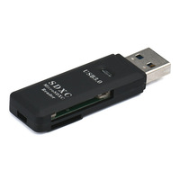 Lector de Tarjetas USB 3.0 2 en 1 de Doble Función / Adaptador Convertidor de Tarjetas TF, Lector de Tarjetas Flash Trans-Fast