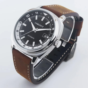 Reloj Mecánico Automático Corgeut con Movimiento NH35 de 42 mm, Correa de Acero, Correa de Cuero, Cristal Mineral, Resistente al Agua para Hombre - Product Image 2