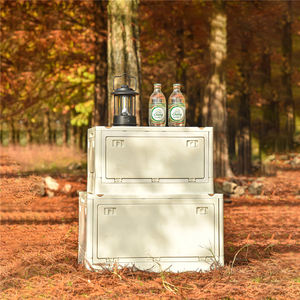 Boîte de rangement pliable en plastique, grand Volume de 30l, 55l, <span class=keywords><strong>4</strong></span> côtés, organisateur de coffre pour le Camping en plein air - Product Image 1