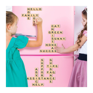 Lettres magnétiques en <span class=keywords><strong>bois</strong></span> pour réfrigérateur, mur, alphabet, pour l'apprentissage ludique et les jeux décoratifs - Product Image 4