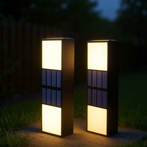 Lampada Solare LED da Parete Hybec 1W per Esterni Boro Confezione da 2 - Product Image 1