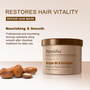 <span class=keywords><strong>Masque</strong></span> capillaire Panisha, marque privée OEM ODM, collagène organique, huile d'argan, répare les dommages, nourrit les <span class=keywords><strong>cheveux</strong></span> secs et crépus, restaure la douceur - Product Image 2