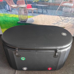 Venta superior Premium al aire libre inflable bañera de hielo blanco y negro <span class=keywords><strong>Tourus</strong></span> acrílico comercial enfriador de agua cubo barril - Product Image 3