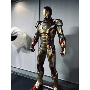 تمثال الرجل الخارق MK42 من الراتنج نموذج النحت الحركي نموذج Iron-man بنسبة 1:1 من Marvel