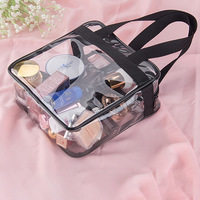 Emballage de bricolage cosmétique, maquillage Transparent, fourre-tout Transparent pour fenêtre de stade, sac de rangement en Pvc pour draps de lit.