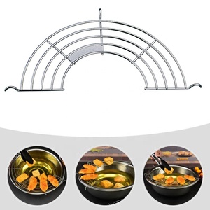 Filtre à huile de cuisson semi-circulaire en acier inoxydable de qualité alimentaire avec grille de drainage pour tempura et aliments frits - Product Image 4
