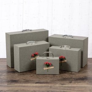 Biểu Tượng Tùy Chỉnh Giấy Các Tông Sóng Món Quà Nhỏ Bao Bì Hộp Va Li Hộp Với Xử Lý - Product Image 4