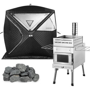 新しいデザイン冬防水屋外モバイルサウナテントポータブル屋外サウナテント - Product Image 2