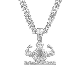 สร้อยคอจี้รูปทรงเรขาคณิตขายดี สไตล์ฮิปฮอป  ปรับแต่งได้  สร้อยคอเรขาคณิตสำหรับทุกเพศ  เครื่องประดับแฟชั่น - Product Image 6