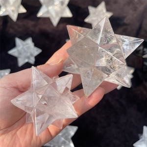 Figura de estrella Merkaba de cristal Natural tallada a mano, cuarzo transparente curativo, talla de estrella Merkaba <span class=keywords><strong>para</strong></span> Decoración - Product Image 6