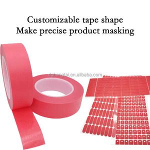 Ruban de masquage en <span class=keywords><strong>papier</strong></span> rouge haute température pour l'automobile, résistant à la chaleur au silicone, retrait propre pour la peinture en poudre et la peinture au pistolet - Product Image 6