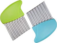 Couteau ondulé manuel en acier inoxydable, coupe-gaufres à puces de légumes, coupe-frites