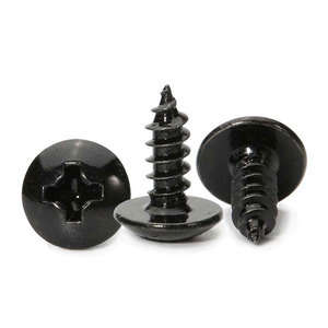 Tête bombée Phillips Autotaraudeuse Galvanisé Noir Vis - Product Image 1